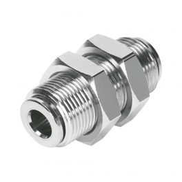 SPM10S1 Фитинг проходной нерж 10мм